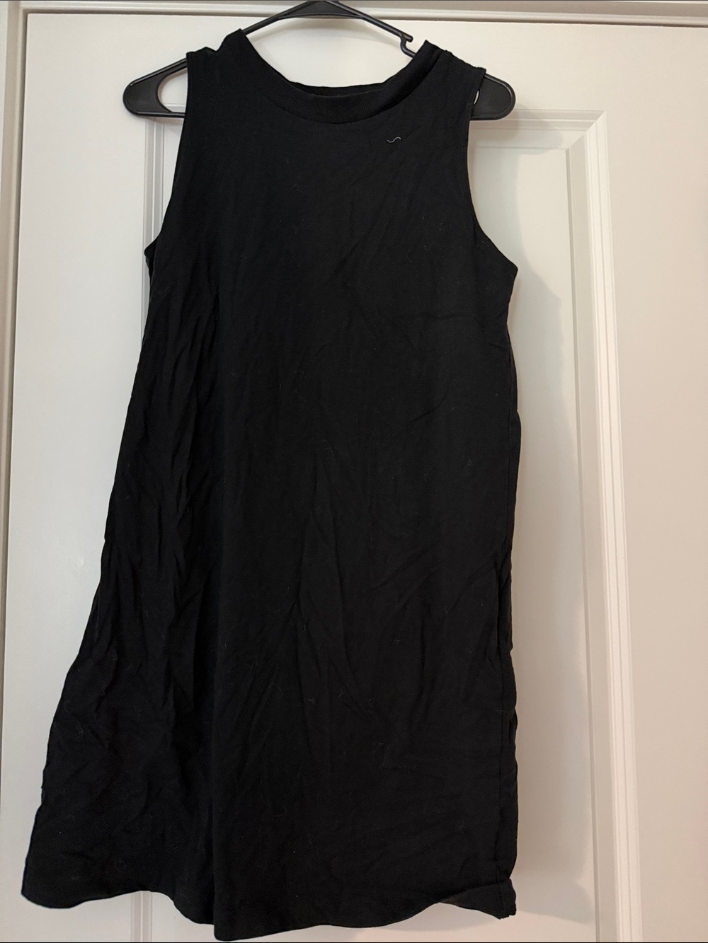 a new day Black Sleeveless Mini Shift Dress